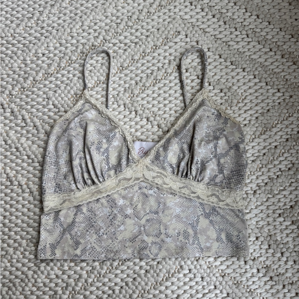 Blush Boutique Snakeskin Lace Top